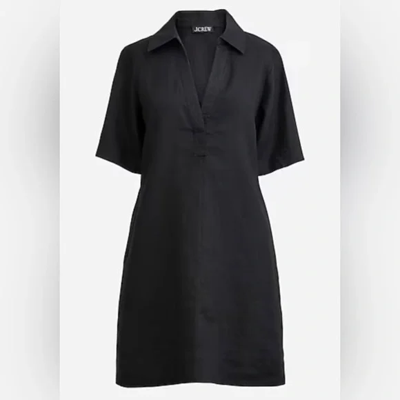 J. Crew Bungalow Popover Linen Dress XLT - Picture 2 of 6